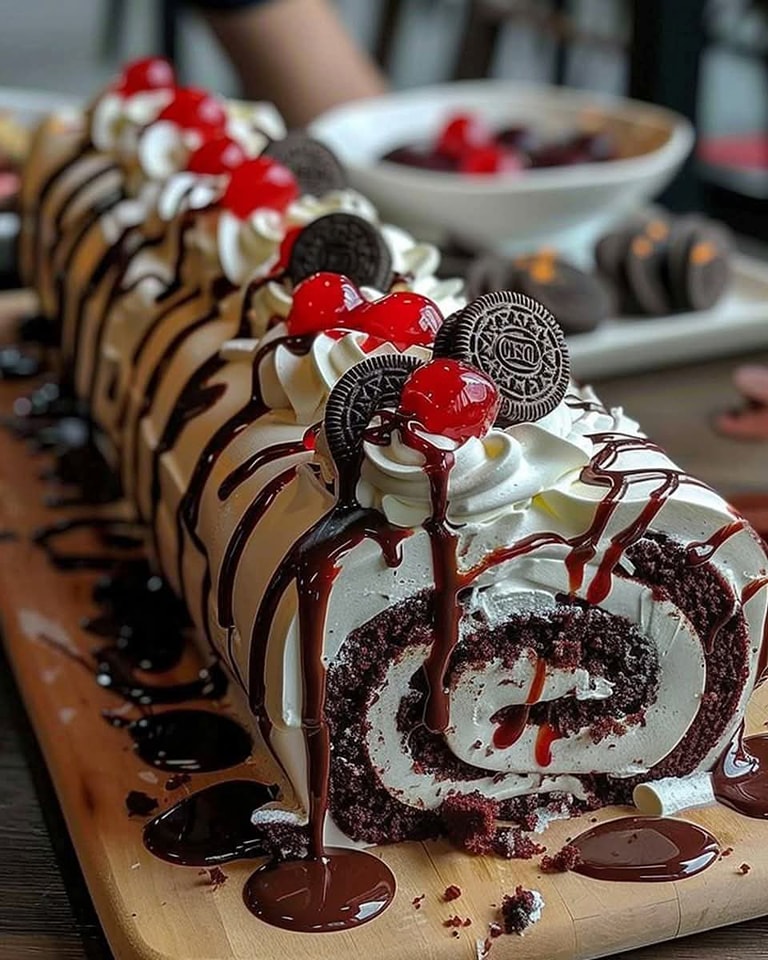 Black Forest Roll Cake 