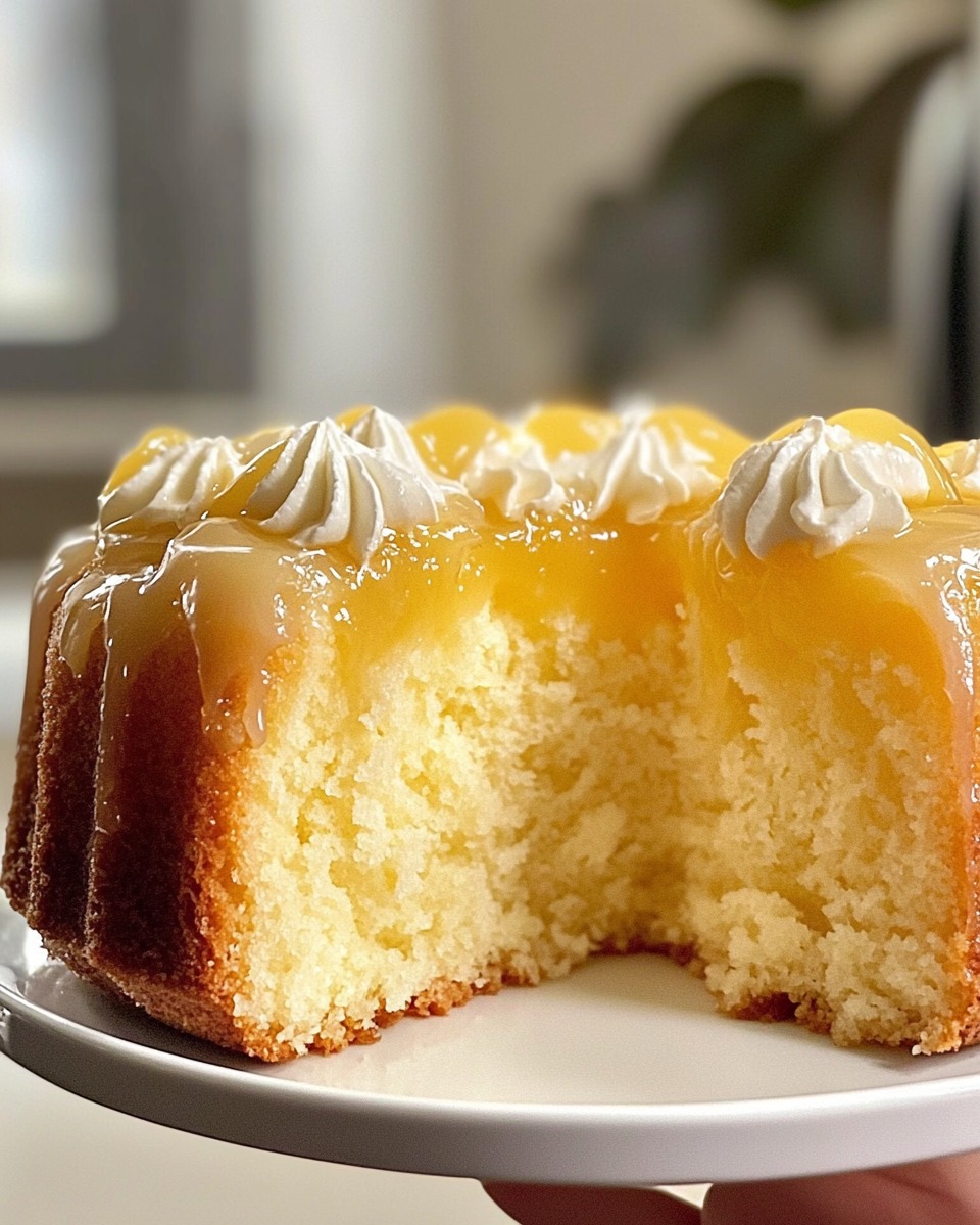 Tropical Pineapple Juice Pound Cake Delight 