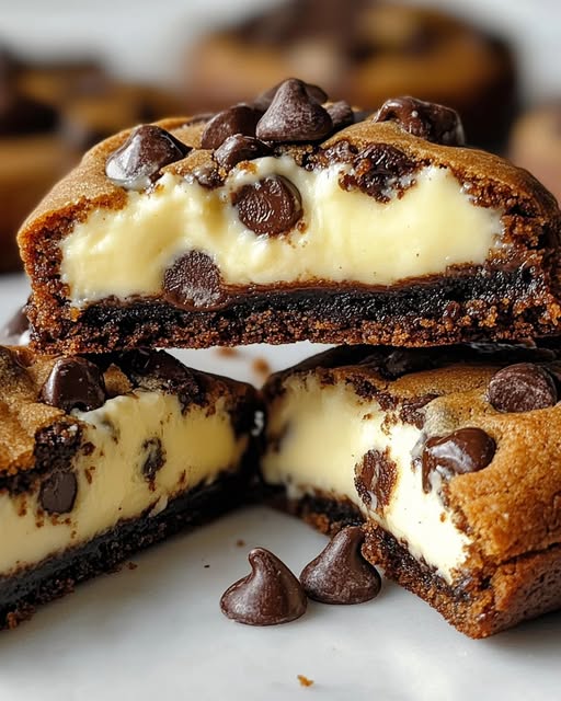 Decadent Cheesecake Chocolate Chip Cookies 