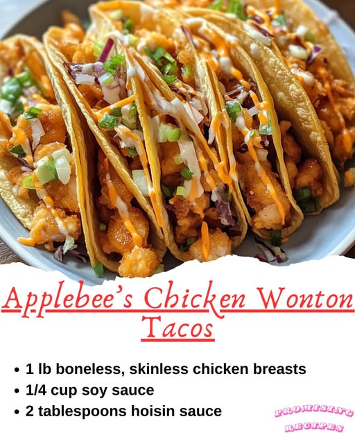 Applebee’s Chicken Wonton Tacos