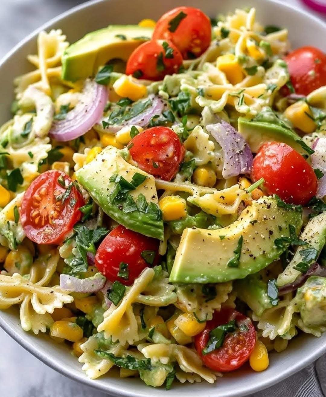 Avocado Pasta Salad Recipe