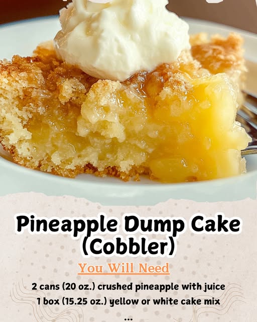 Pineapple Dump Cake (Cobbler)