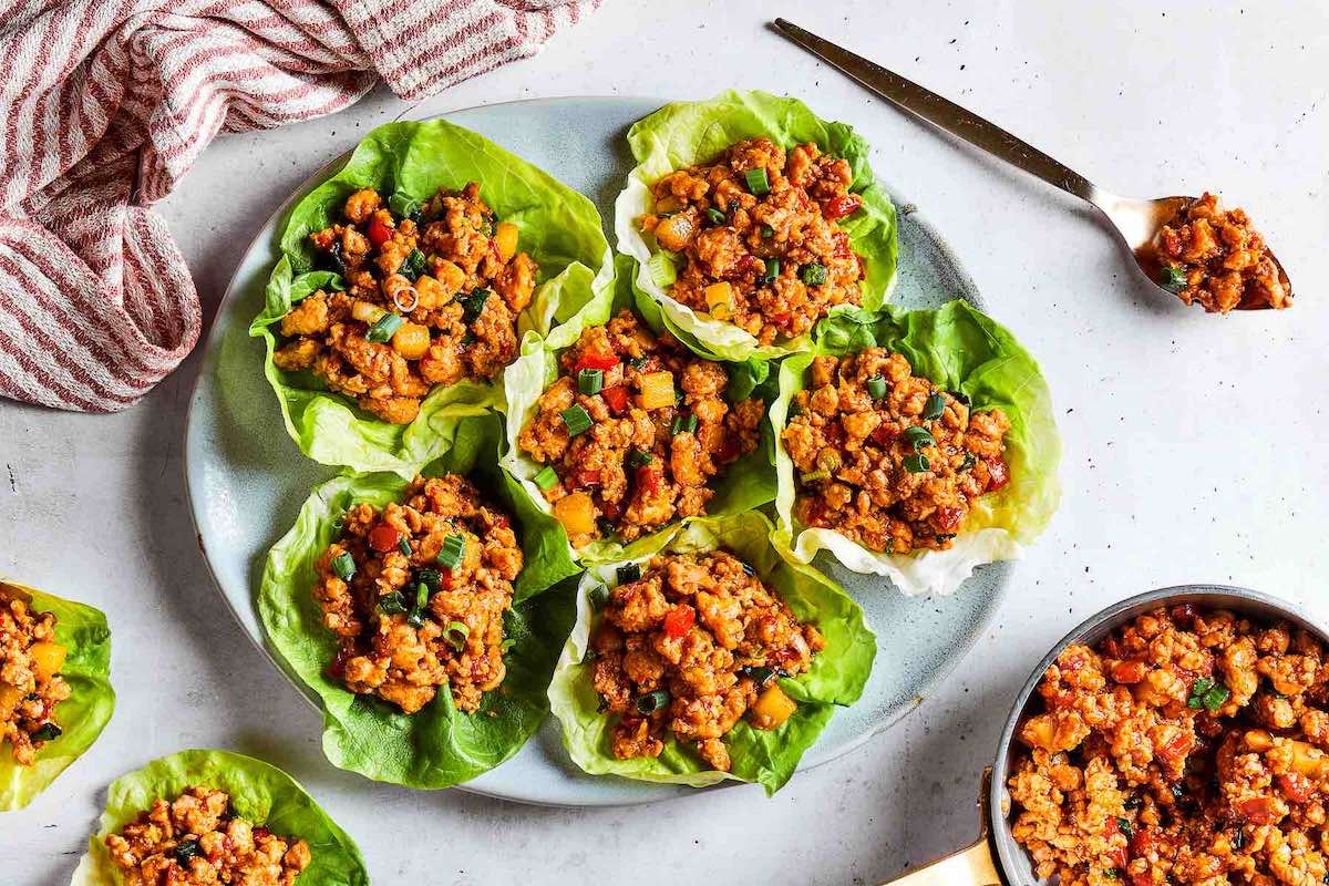 Ground Chicken Lettuce Wraps