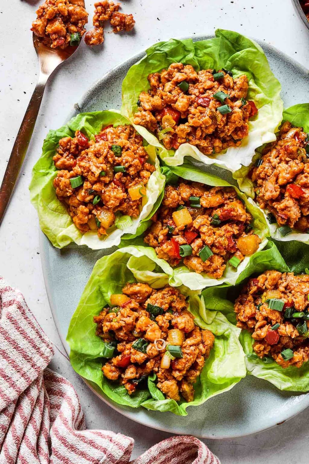 Ground Chicken Lettuce Wraps