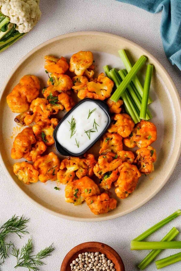 Buffalo Cauliflower Bites