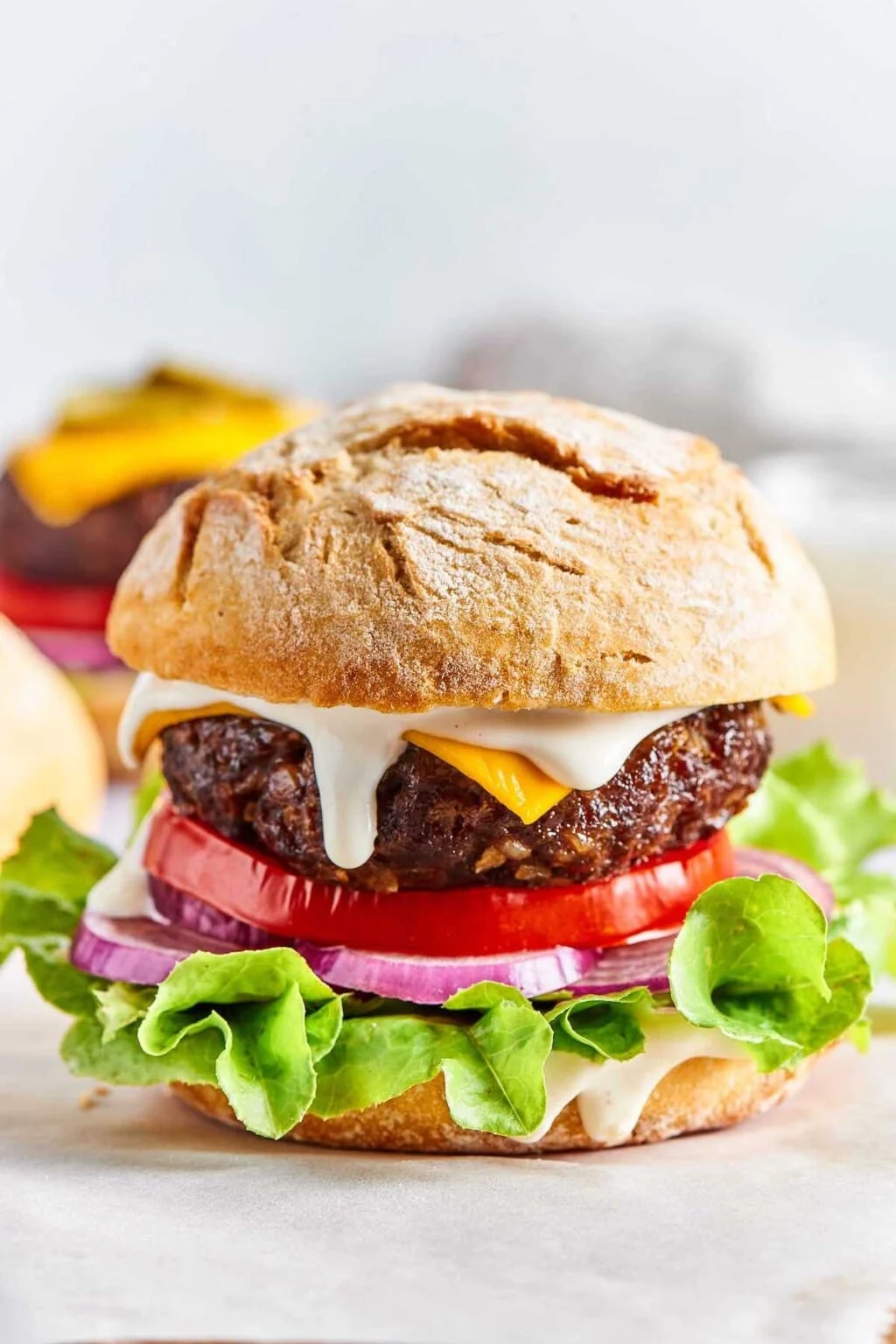 Air Fryer Hamburgers